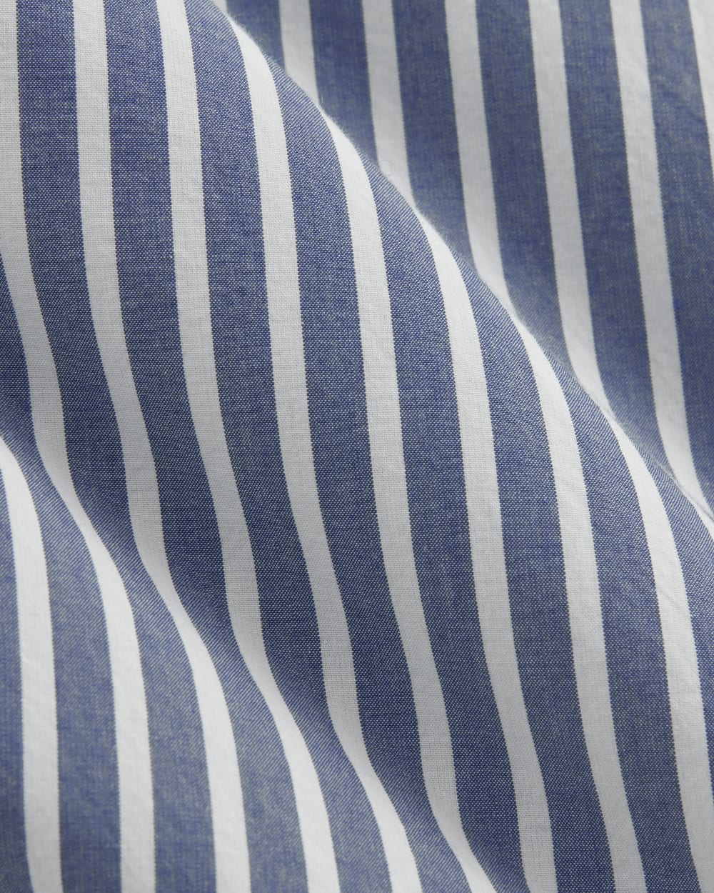 The Oversized Shirt in Ultrasoft Cotton | Bone / Mazarine Blue - Image 6