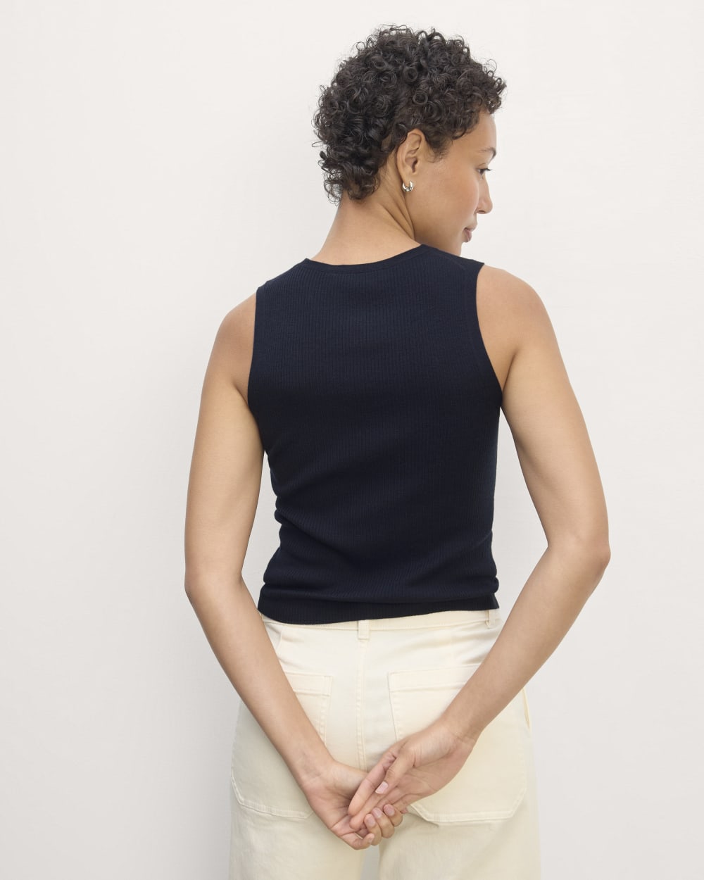 The Tank in Ultrasoft Merino | Navy - Image 6