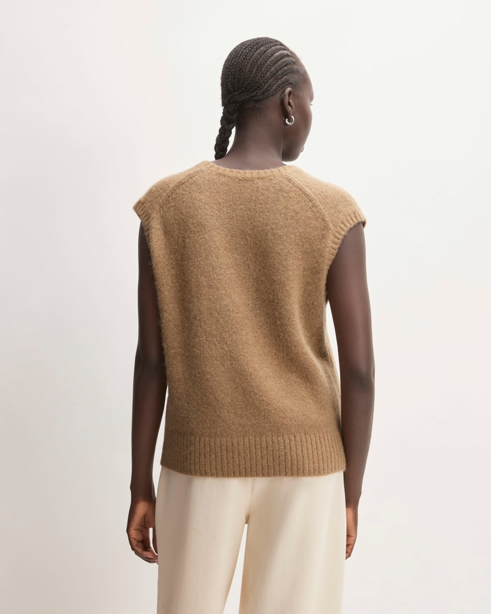 The Alpaca V-Neck Vest | Tiger's Eye - Image 6