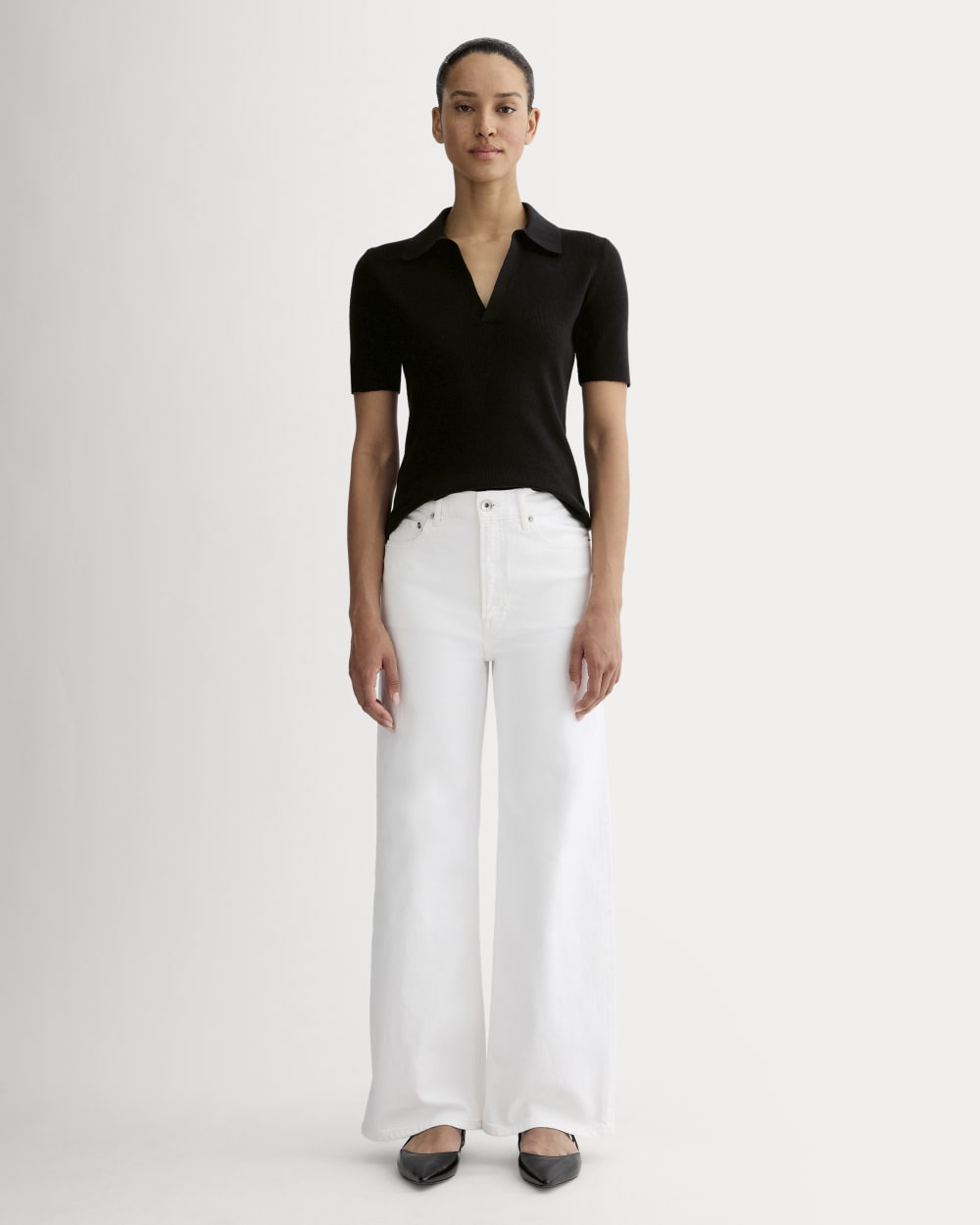 The Knit Polo | Black - Image 3