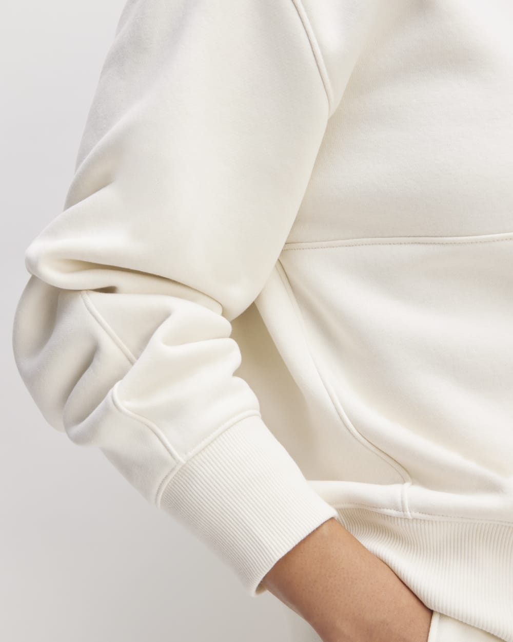 The ReTrack Half-Zip Sweatshirt | Bone - Image 5