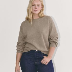 The Cocoon Crew in Plush Cotton | Heather Taupe