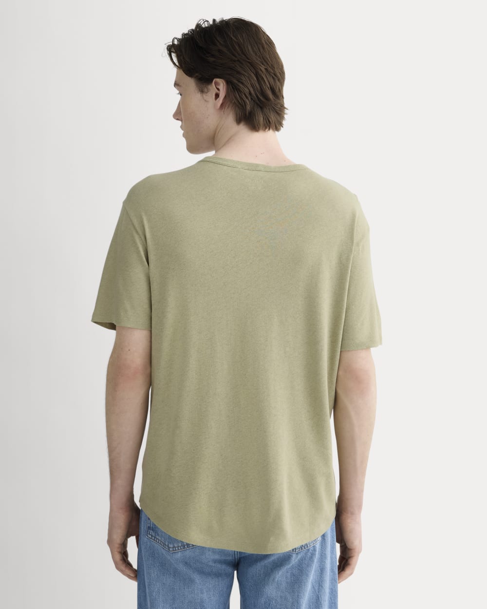 The Cotton Linen Tee | Eucalyptus - Image 4