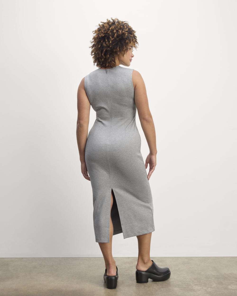 The Dream '90s Midi Dress | Mid Heather Grey - Image 6