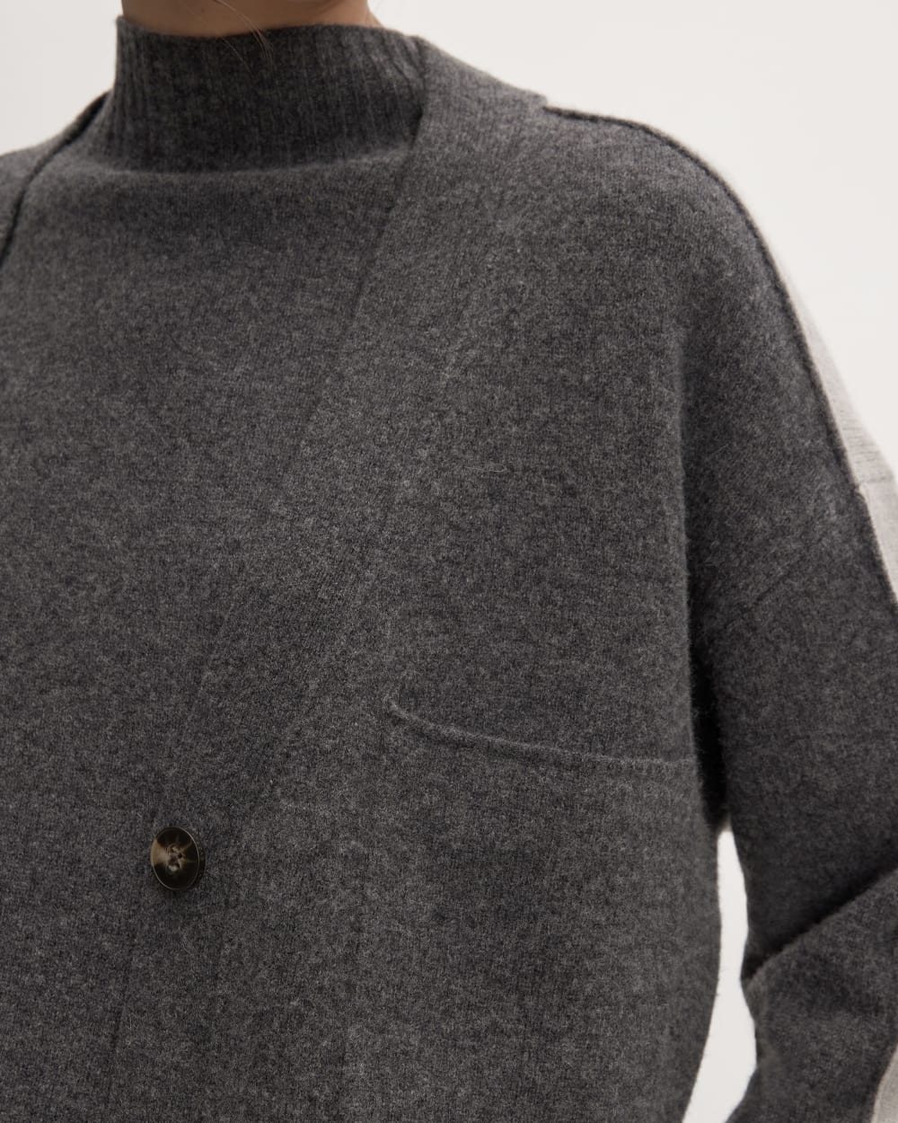 The Good Merino Wool Cardigan | Graphite / Hare Grey - Image 5