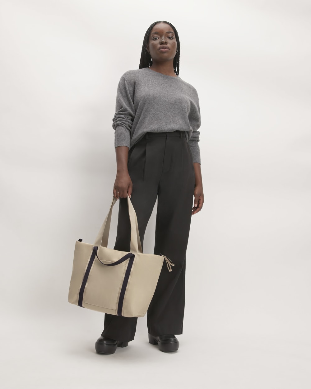 The Recycled Nylon Tote | Khaki - Image 3
