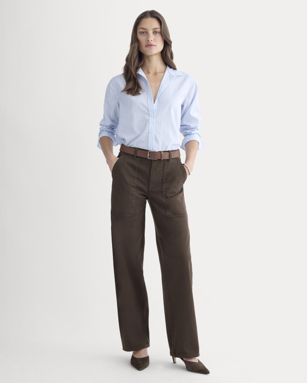 Utility Column Pant | Dark Chocolate