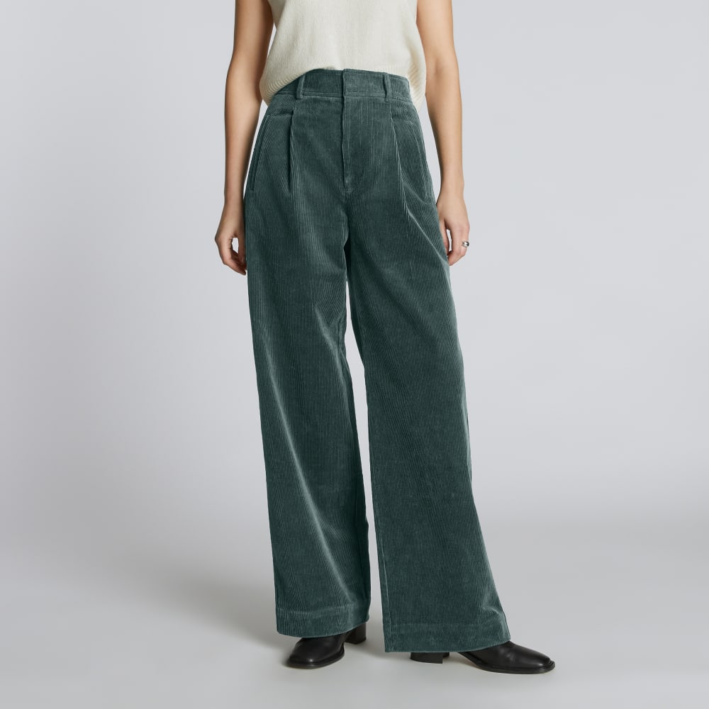 The Corduroy Way-High® Drape Pant | Evergreen - Image 3