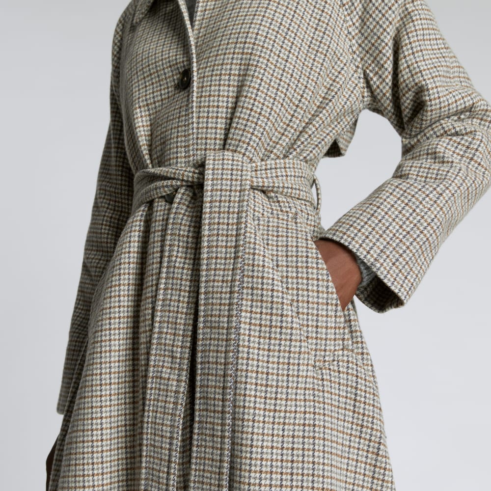 The Italian ReWool? Trench | Pewter Houndstooth - Image 5