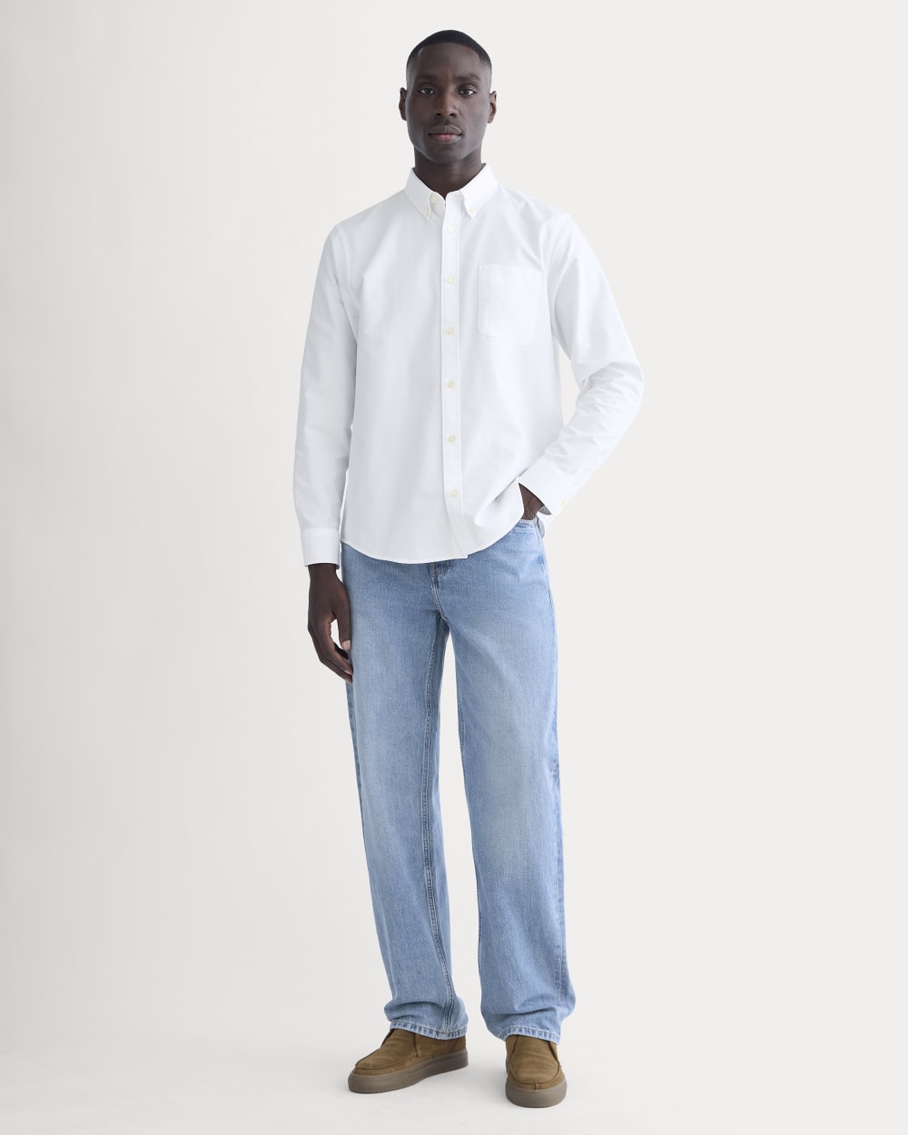 The Slim Oxford Shirt | White | Standard - Image 3