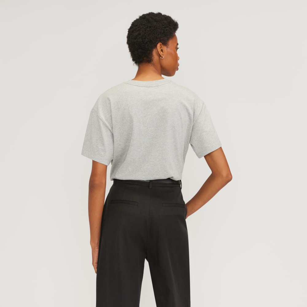 The Organic Cotton Relaxed Pocket Tee | Heather Grey - Image 3