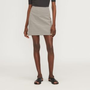 The Dream Mini Skirt | Parchment / Black