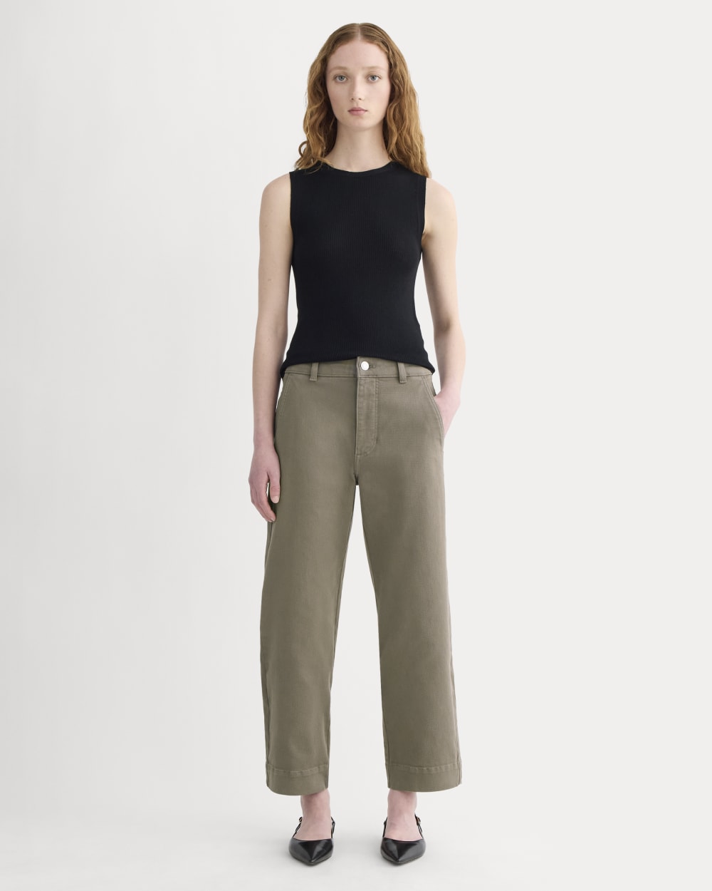 The Utility Straight-Leg Pant | Taupe | 26.5 Inseam