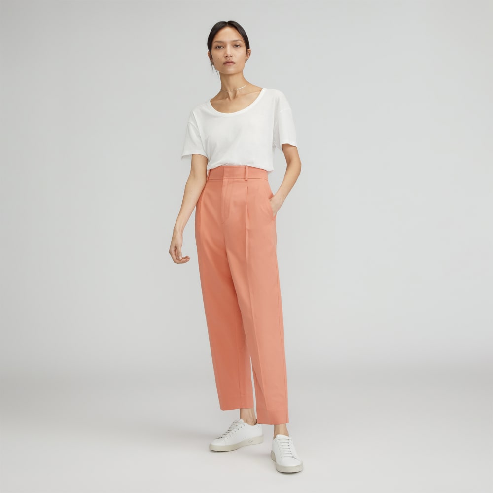 The Draper Tapered Pant in Buttersmooth | Tawny Pink
