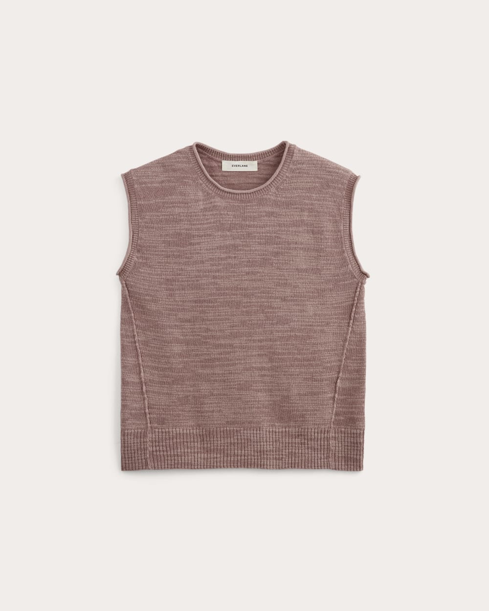 The Muscle Sweater in Cotton Linen | Rose Dusk - Image 2