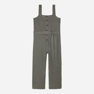 The Linen Jumpsuit | Pewter Green