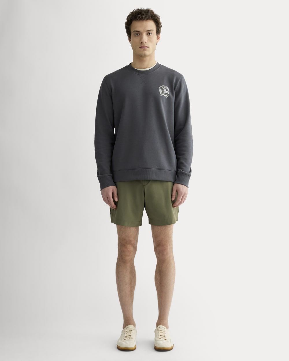 The Everlane x Parks Project French Terry Crew | Forged Iron / Natural - Image 7