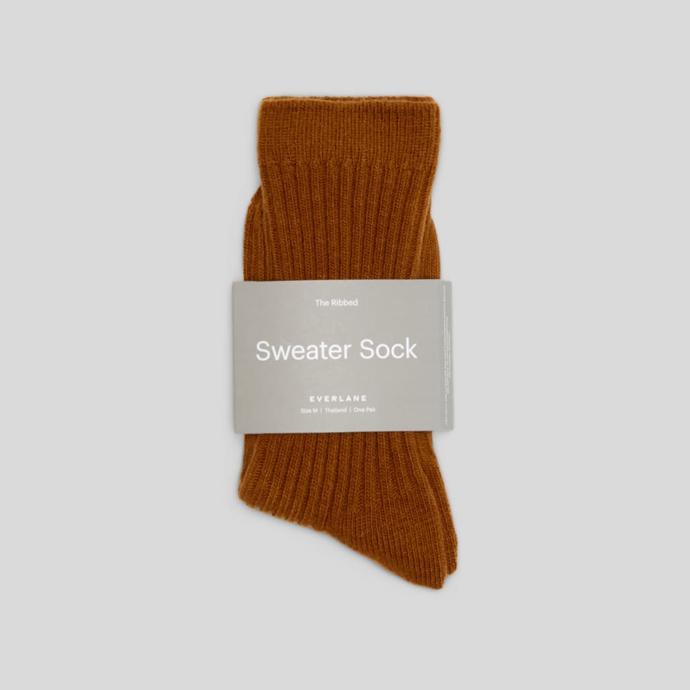 The Ribbed Sweater Sock | Tapenade - Image 2