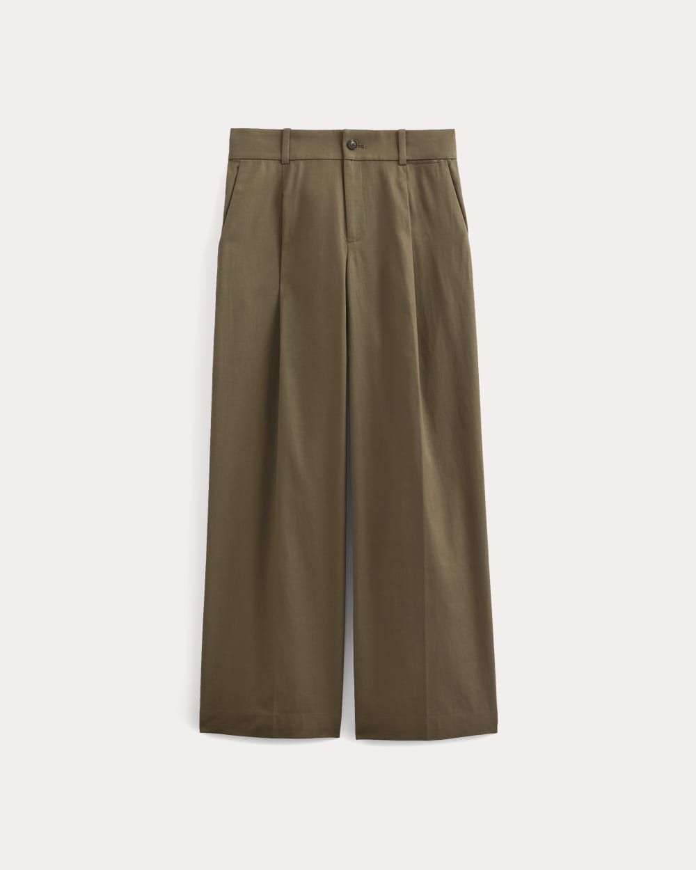 Wide-Leg Trouser in Buttersmooth | Deep Taupe | 32 Inseam - Image 2