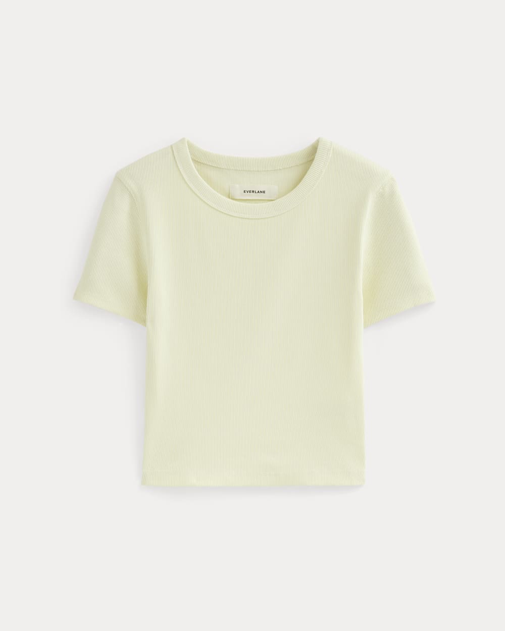 The '90s Rib Tee | Light Yellow - Image 2