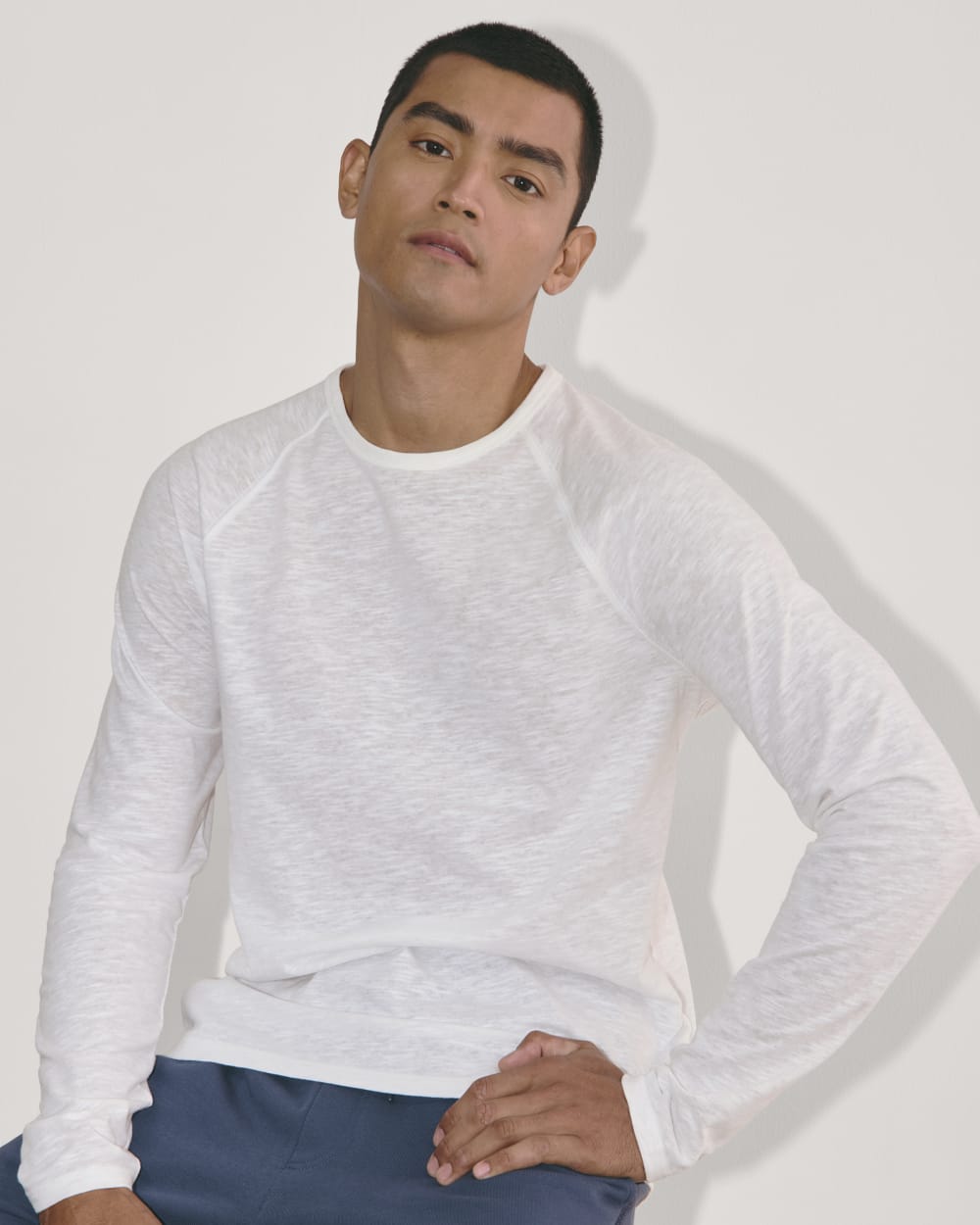 The Rec Long-Sleeve Crew | White - Image 4