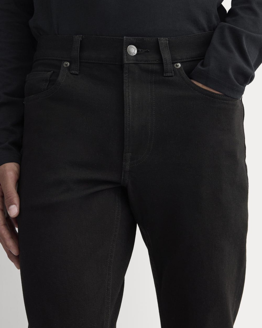 The Slim 4-Way Stretch Organic Jean | Uniform | Black - Image 4
