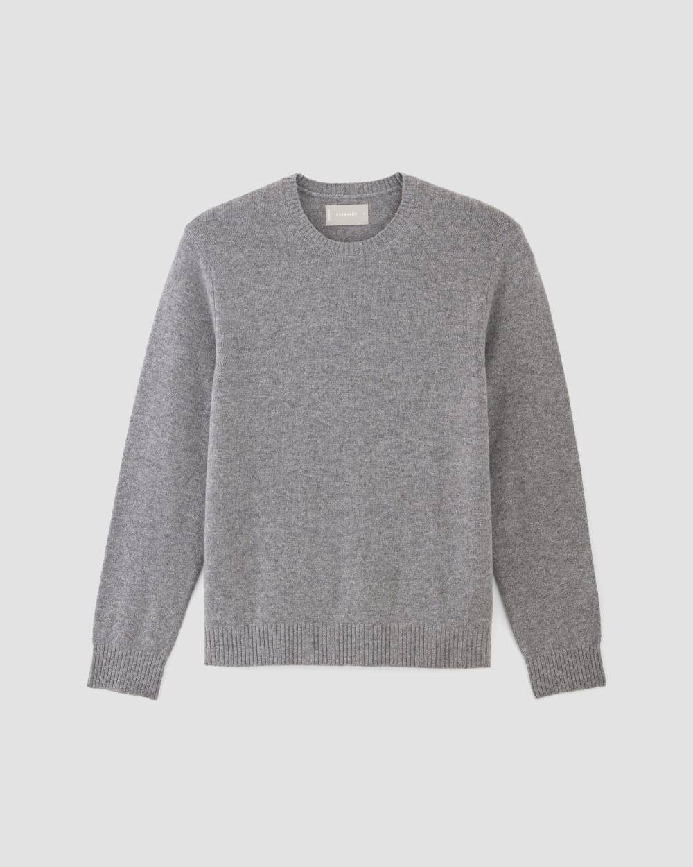 The Premium Merino Crew Neck Sweater | Heathered Mid-Grey - Image 2