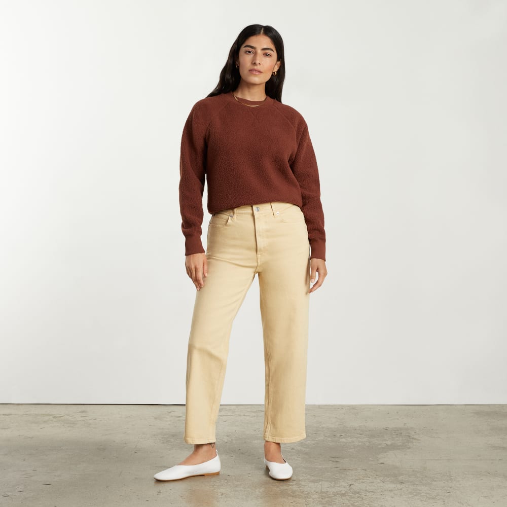 The ReNew Fleece Raglan Sweatshirt | Rosewood - Image 5