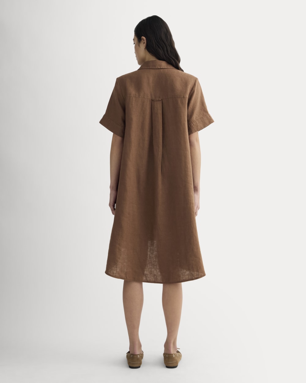 The Daytripper Dress in Linen | Cedarwood - Image 3