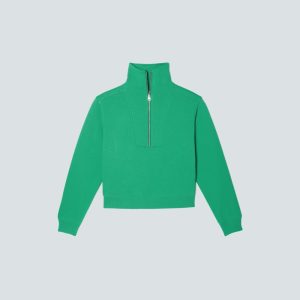 The Track Half-Zip | Bright Jade