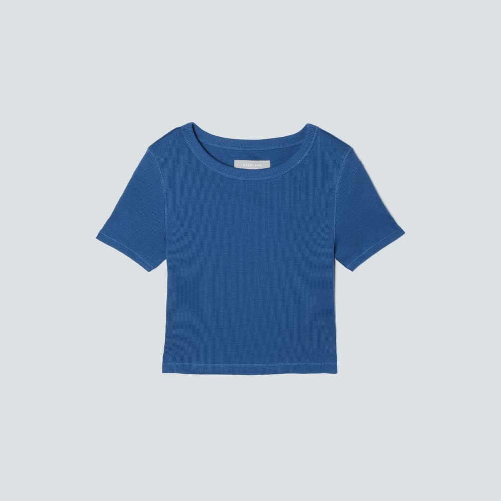 The '90s Rib Tee | Deep Blue