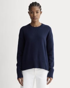 The Boxy Sweater in Everyday Cotton | Navy