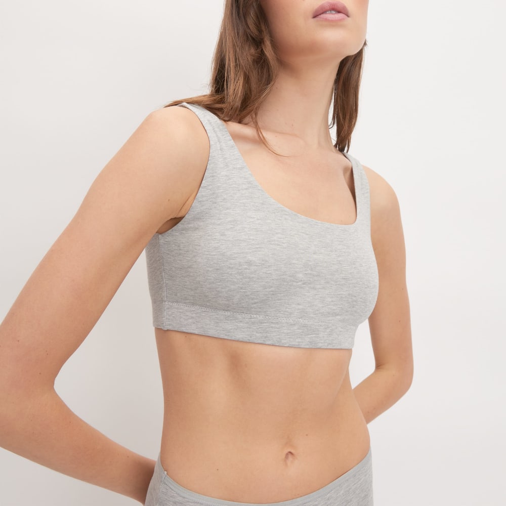 The Cotton Tank Bra | Heathered Grey - Image 4