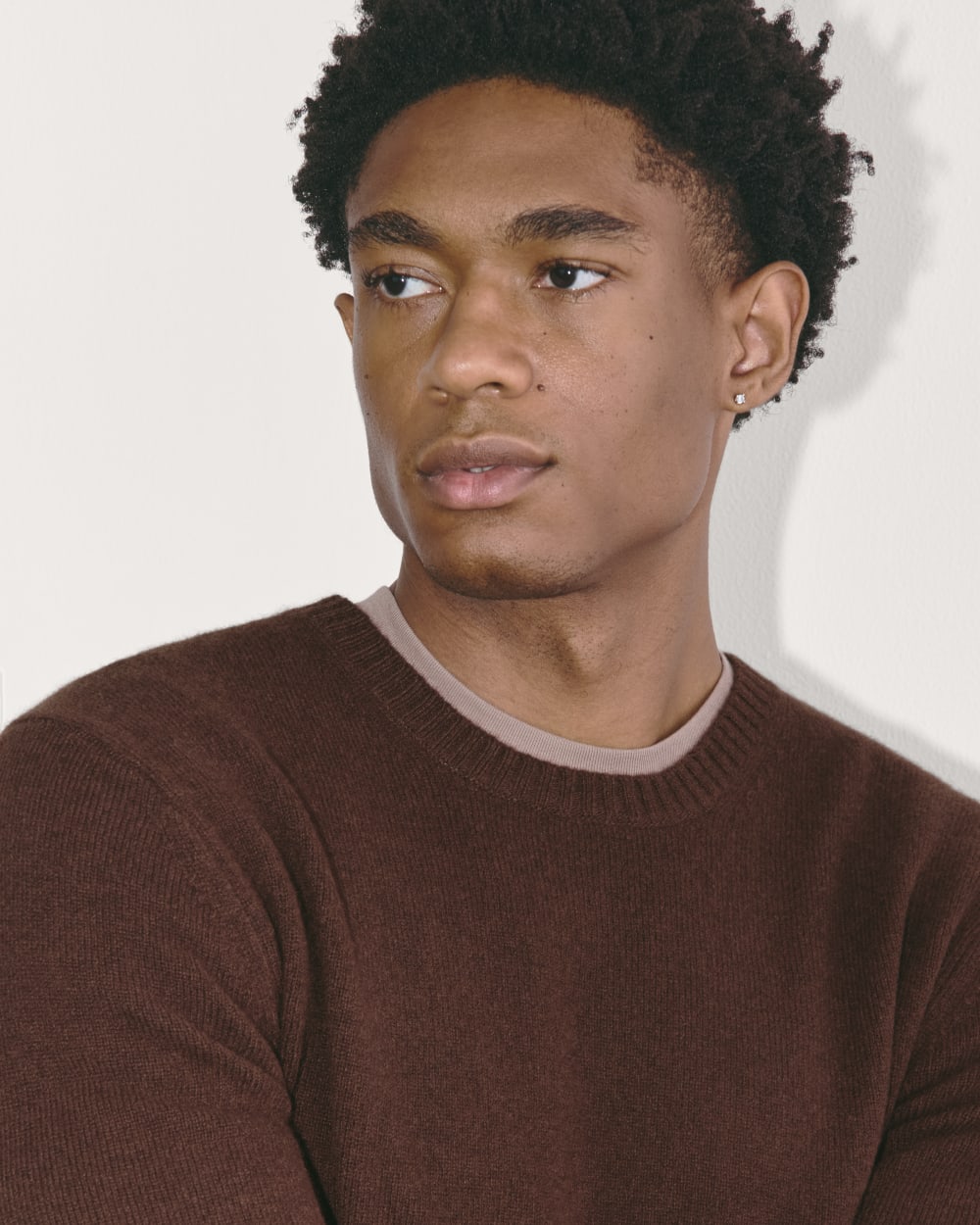 The Premium Merino Crew Neck Sweater | Heather Mahogany - Image 6