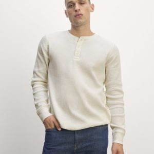 The Waffle Long-Sleeve Henley | Bone