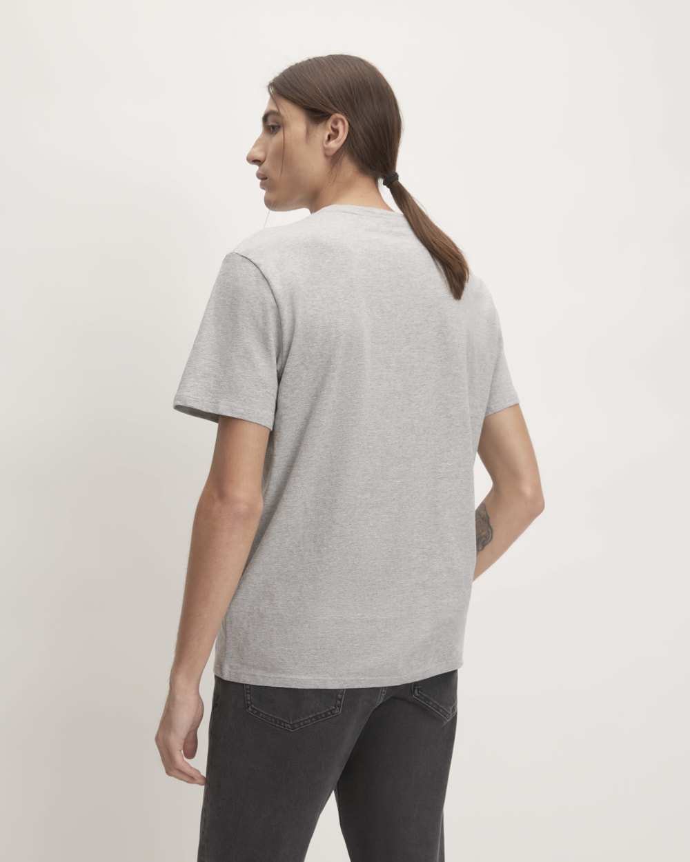 The Organic Cotton Pocket Tee | Heathered Grey - Image 3