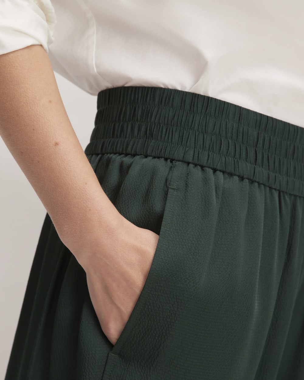 The Satin Pull-On Pant | Scarab - Image 4
