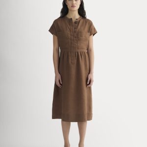The Craft Dress in Linen | Cedarwood