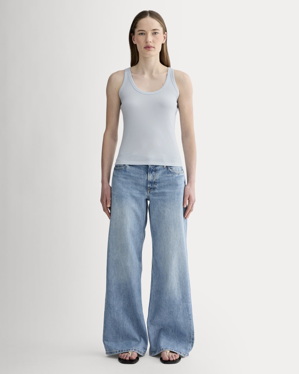 The Shimmy Scoop-Neck Tank | Air Blue - Image 3