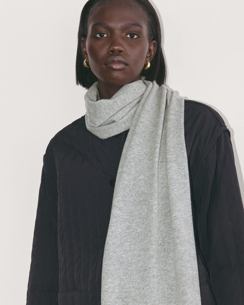The Cashmere Scarf | Light Heather Grey - Image 2