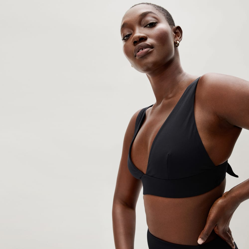 The Triangle Bikini Top | Black - Image 3