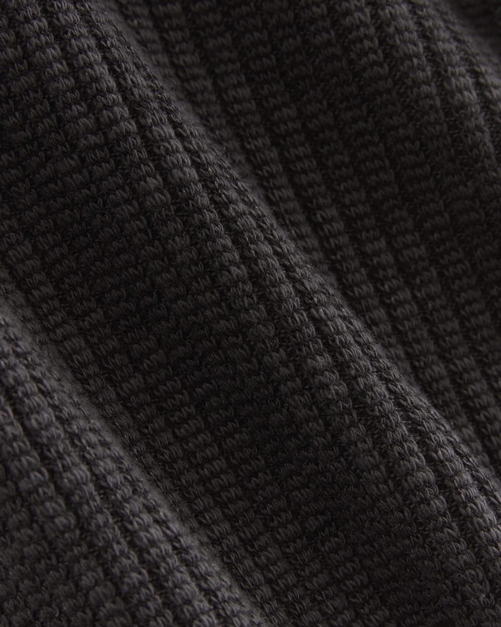 The Rib-Knit Henley Dress | Black - Image 5