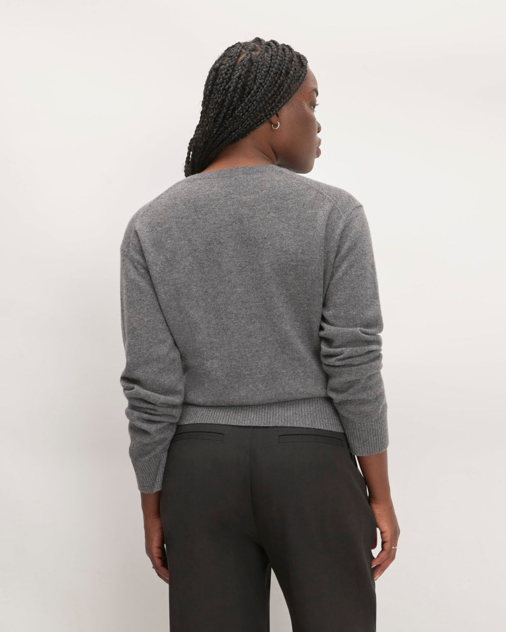 The Classic Crew in Cashmere | Heather Charcoal - Image 6