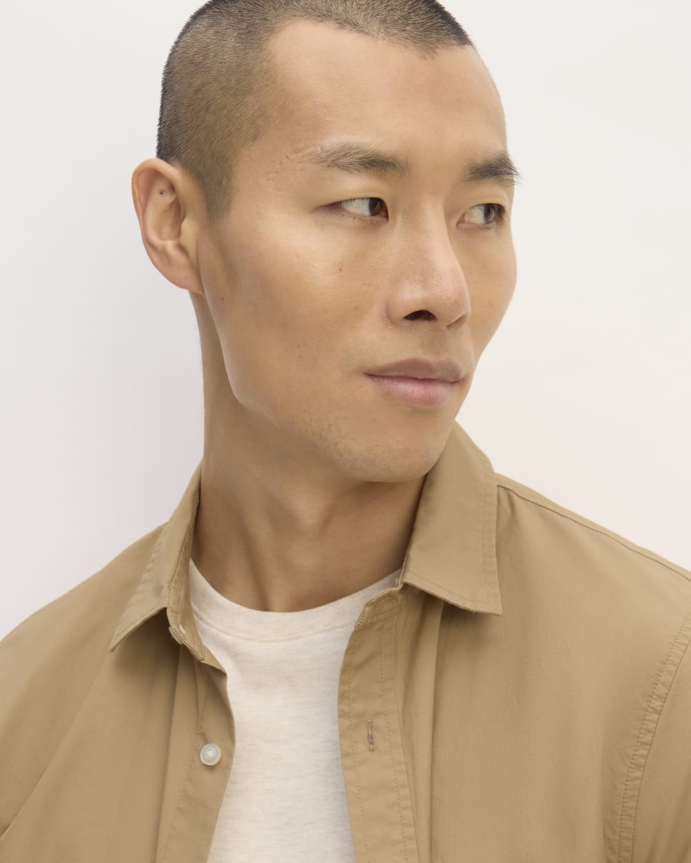 The Supima? Short-Sleeve Poplin Shirt | Tiger's Eye - Image 4